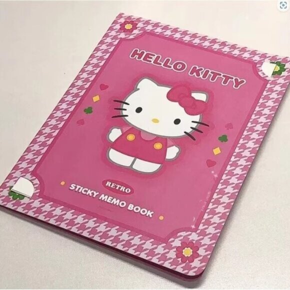 Adorable Hello Kitty Pink Sticky Note & Memo Pad Book – 11 Designs Stationary - Picture 1 of 4